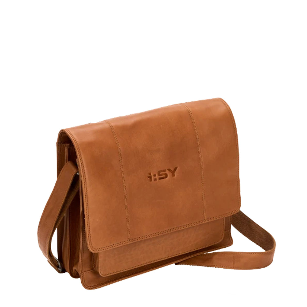 i:SY Leather Bag Cognac