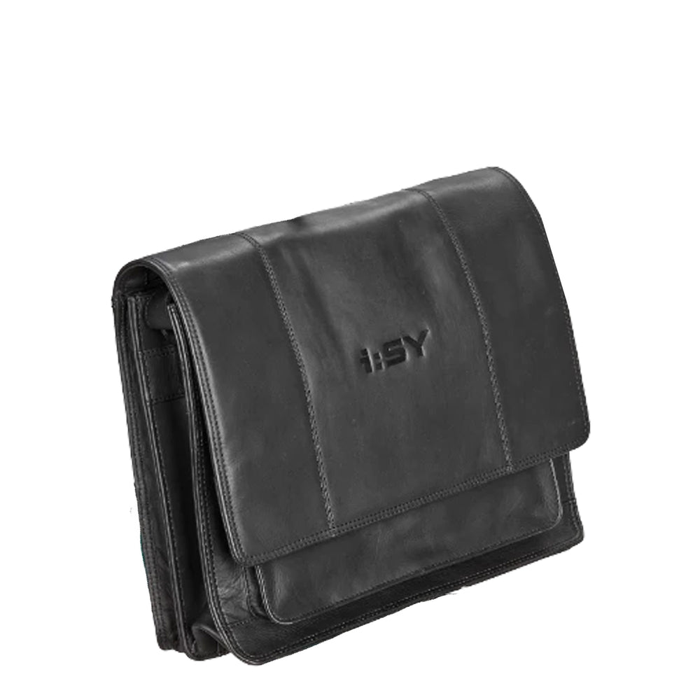 i:SY Leather Bag Black